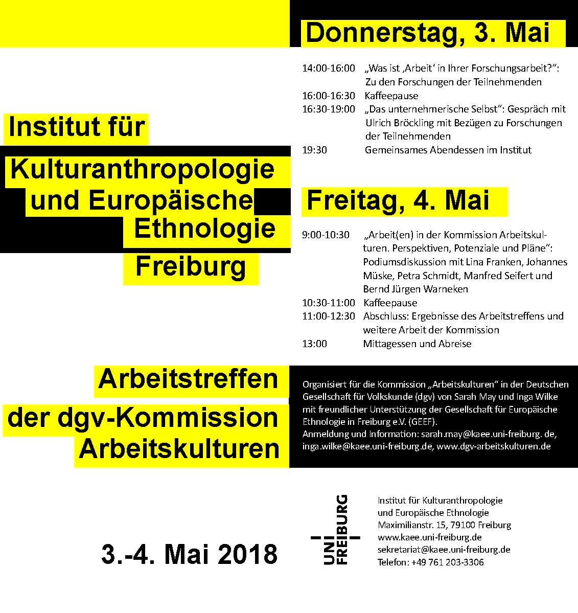 Arbeitstreffen 2018: Freiburg